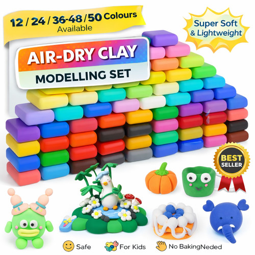 Air dry clay - air, set