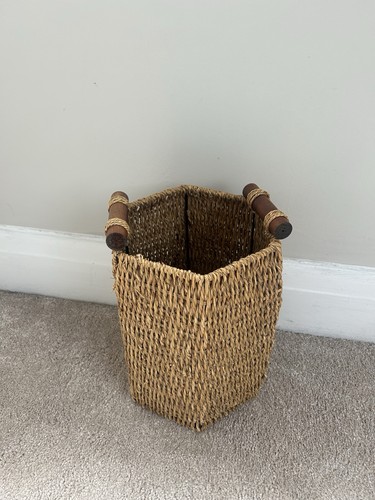 Woven seagrass storage - woven, basket