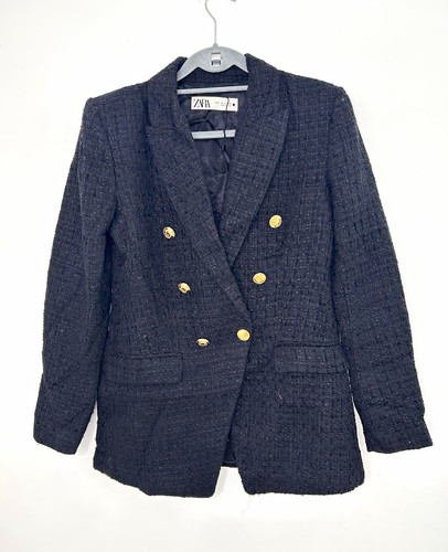 Zara women black tweed - zara,