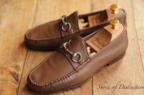 Gucci brownleather silver bit - gucci,
