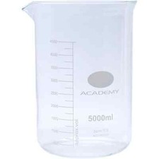 Academy 5 litre Glass Beaker 5000ml Lab Glassware Borosilicate 3.3 Glass 5000 ml