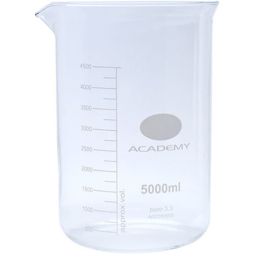 Academy litre glass beaker - 5,
