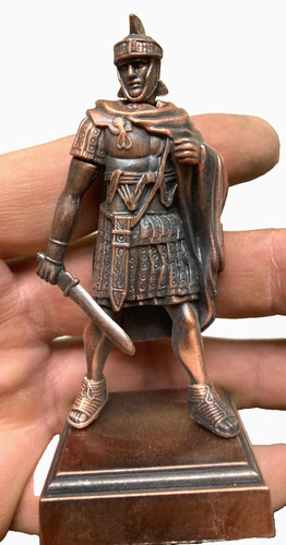 Metal roman soldier figurine - soldier,