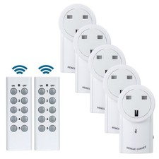 Wireless Smart Remote Control Socket UK Plug with Remote Control Outlet Switch