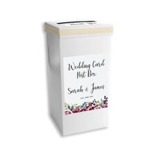 Wedding Card Post Box Wedding Reception Burgundy Flowers Gift Card Post Box 1820