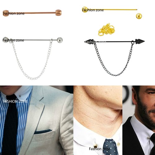Fancy men collar pin - collar,