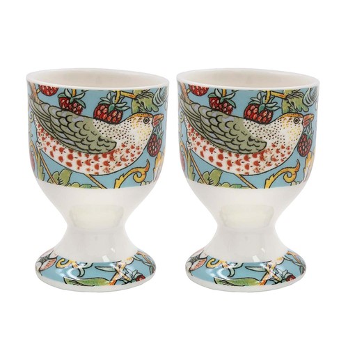 Ceramic 2pc egg cups morris - egg, w.morris