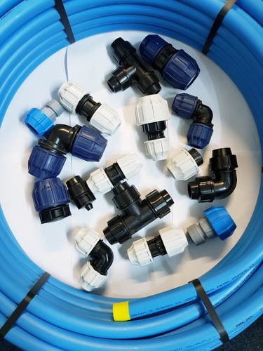 Blue mdpe plastic water - mdpe,