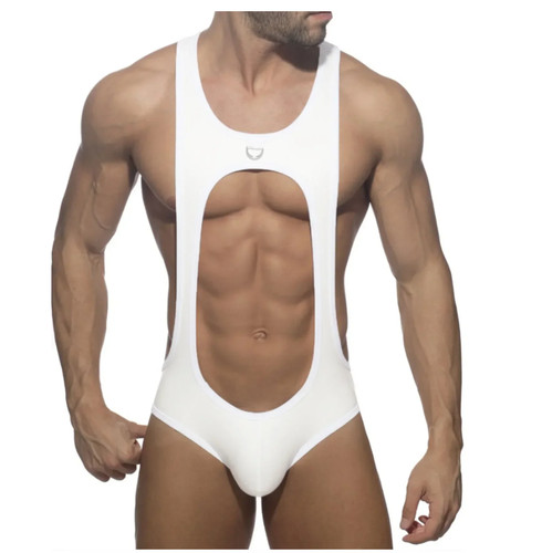 Mens medium white backless - white,