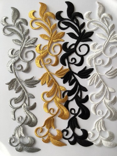 Embroidered applique motif
