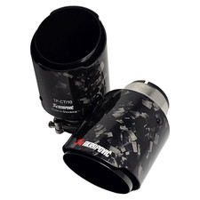 2 X GLOSS BLACK FORGED CARBON