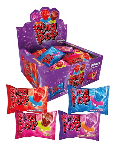 Bazooka ring pop lollipops - pop,