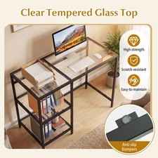 Tempered Glass Office Desk