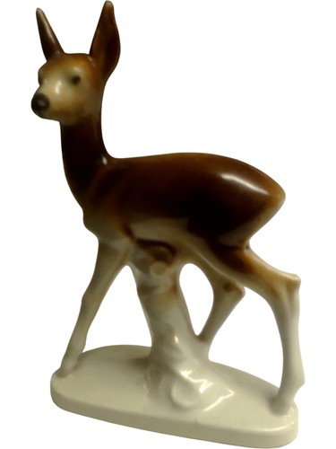 Vintage ceramic deer - vintage, figurine