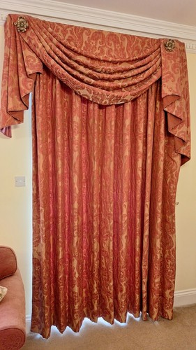 Pair hand made red zoffany - red,