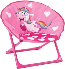 Quest Kids Unicorn Moon Chair – Foldable Children’s Camping Seat with Safet