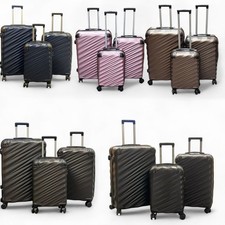 3 Piece Hard Shell Luggage Suitcase Set ABS Expandable Handle Inbuilt Lock