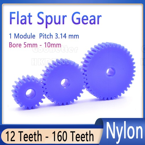 Blue nylon gear module - gear, 1