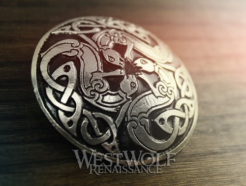 Celtic sea otter brooch - sea,