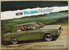 HILLMAN HUNTER Car Sales Brochure 1966-67 #3501/H