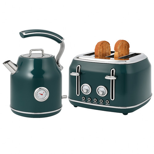 Green gloss kitchen - green, kettle
