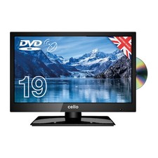 Cello 19 Inch TV & DVD HD Ready LED, Remote Control, Black, C1920F