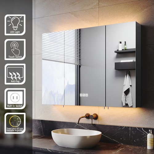 Black led bathroom - led,