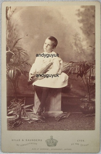 Cabinet card boy holding - boy,