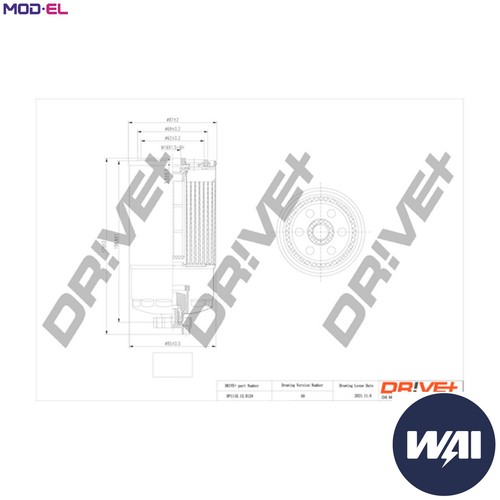 Fuel filter dp1110 - filter, for