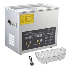 UK 3.2L Digital Ultrasonic Cleaner Ultra Sonic Bath Cleaning Tank Timer Heater