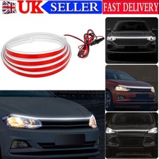 Dynamic Scan Start Up Hoodbeam Car Hood Led White Strip Kit Running Light 180cm