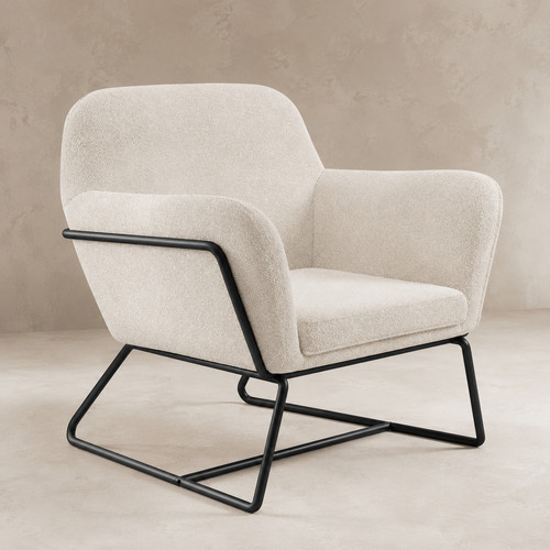 Upholstered accent armchair - upholstered,