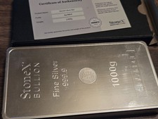 1kg Stonex Silver Bullion Bar