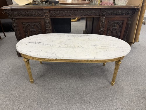 French giltwood white carrara - french,