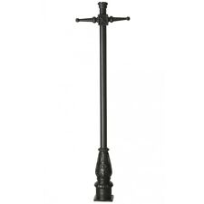 Cast Iron Black 2m Victorian Garden Lamp Post Column - Ex-Display Post
