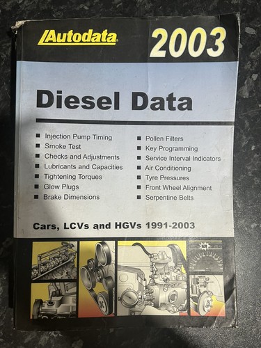 Autodata 2003 diesel data - diesel,