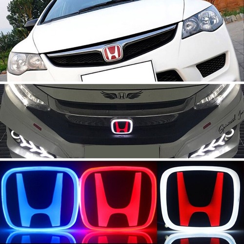 Car led front emblem sticker - led,
