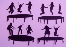 4 TRAMPOLINES WITH 12 CHILDREN