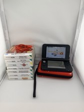 Nintendo 3DS XL Blue Handheld Console Bundle With Charger, Games, And Case