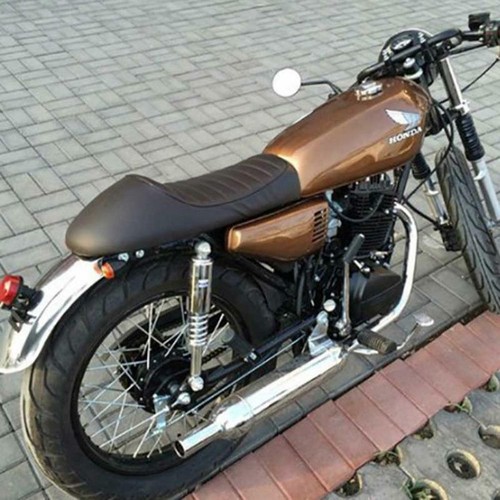 Black motorcycle cafe - motorcycle, racer