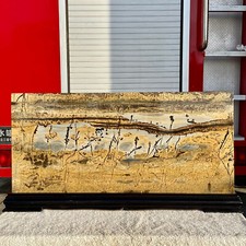 38.6LB Beautiful Natural Chinese Dendritic Limestone Picture Stone Guohua - Rare