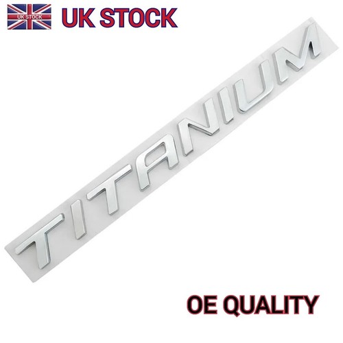 Titanium car letter - titanium,
