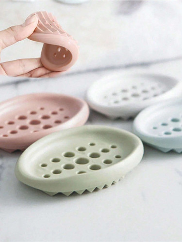 Silicone soap dish self - soap,