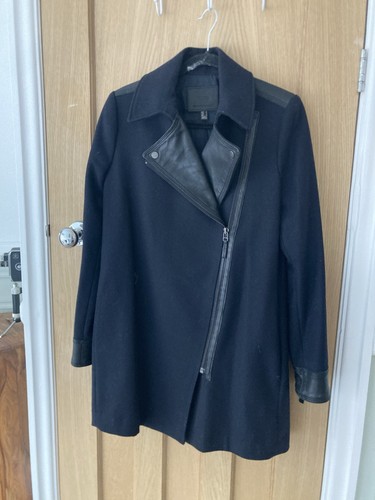 Size mango navy blue wool - size,