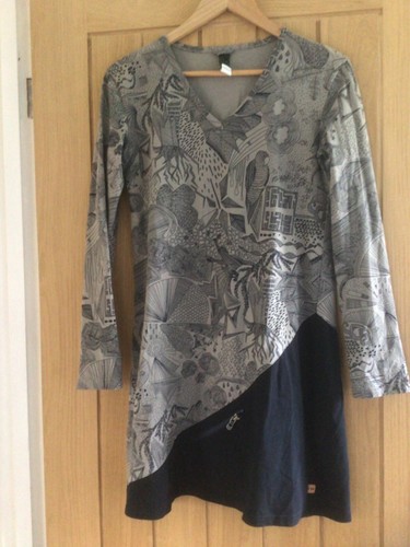 Skunkfunk tunic abstract grey - tunic,