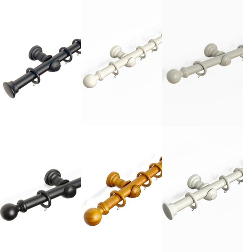 Wooden curtain poles - 28,