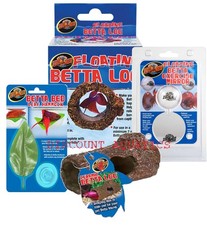 Betta Fish Toys Leaf Hammock-Floating Log-Exrecise Mirror-Sinking Log-Zoomed