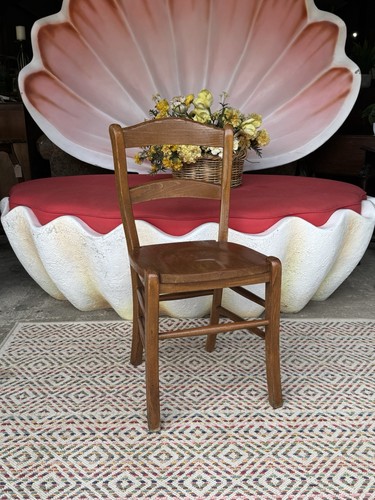 Antique edwardian chapel chair - chapel,