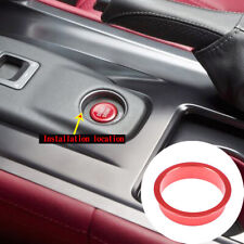 Red Alloy Engine Start Stop Button Replace Cover Ring For Nissan GTR R35 2008-16
