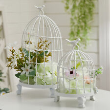 Vintage Large Decorative Bird Cage Wedding Venue Center Ornaments Display White